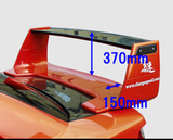 CS978CW3 - CHARGE SPEED 2002-2007 SUBARU WRX FULL COMPOSITE WING STRAIGHT WITH CARBON TOP
