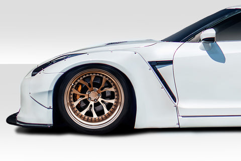 Extreme Dimensions 2009-2021 Nissan GT-R R35 Duraflex LBW Front Fender Flares - 4 Piece