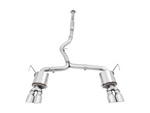 AWE Tuning AWE Touring Edition Exhaust for 2015  VA WRX Sedan - Chrome Silver Quad Tips (102mm)