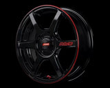 GramLights 57C6 Time Attack Wheel 17x7 4x100 45mm Black & Machining/E-pro Coat