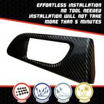 Rear Inner Door Bowl Opener Overlay Cover for Subaru WRX/WRX STI 2015-2021 I Dry Carbon Fiber I Lightweight Strong with UV-Resistant Clear Coating (1 Pair)