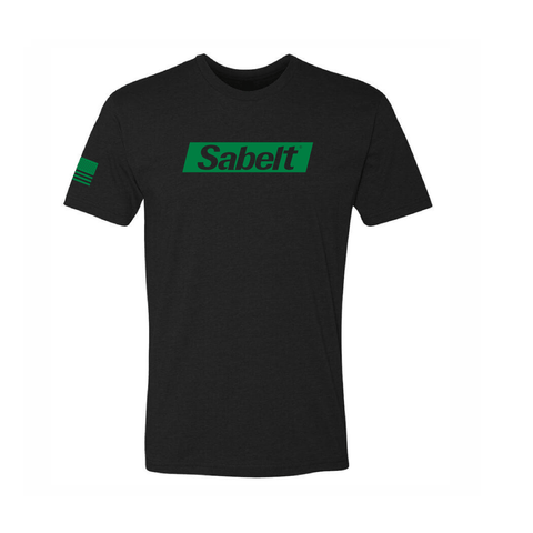 Sabelt America Logo Tee, Black & Green