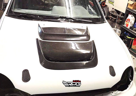 Subaru GTA Vacuum Carbon Heat Extractor Hood Vent Scoop