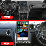 NISSAN GT-R 2008-2016 APPLE CARPLAY & ANDROID AUTO TESLA-STYLE 14.5"