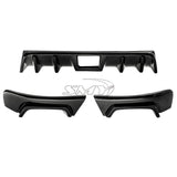 SMY Carbon Fiber Full Rear Valance Diffuser 3 Piece Kit 2015-2021 WRX / STI