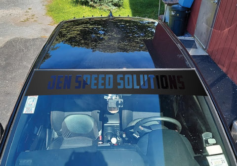 Janspeed Sticker Jen Speed Solutions MEMBERSHIP BANNER v1 (Front Windshield Decals)
