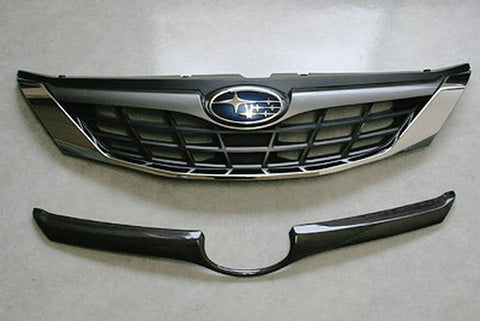 CS979GRFCN - CHARGE SPEED 2008-2011 SUBARU ALL IMPREZA NON-STI CARBON FRONT GRILL FINISHER FOR OEM GRILL
