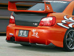 CS978RB2 - CHARGE SPEED 2002-2003 SUBARU IMPREZA GD-B 4DR. ROUND EYE TYPE-2 REAR BUMPER WITH CARBON DIFFUSER