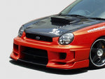 CS978FBS - CHARGE SPEED 2002-2003 SUBARU IMPREZA GD-A ZENKI/ ROUND EYE MODEL TYPE-2 FRONT BUMPER WITH STRAIGHT CARBON CENTER FLAP