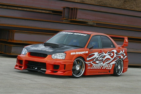 CS977FKDW - CHARGE SPEED 2004-2005 SUBARU IMPREZA GD-B PEANUT EYE SUPER GT WIDE BODY KIT FULL KIT WITH 3D CARBON