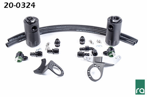 DUAL CATCH CAN KIT 11-14 MUSTANG GT