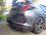 2016-2021 HONDA CIVIC REAR DIFFUSER V1 HATCHBACK ONLY