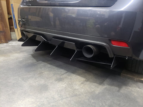 2011-2014 SUBARU WRX/STI REAR DIFFUSER V2 HATCH ONLY