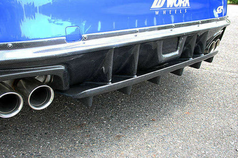 CS9735RUPCCS - CHARGE SPEED 2015-2021 SUBARU WRX STI CARBON REAR UNDER PLATE FOR CHARGE SPEED REAR DIFFUSER ONLY WITH USE OF OEM REAR BUMPER