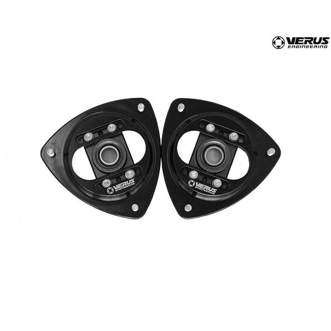 Front Camber Plate Kit, Anodized Black - FT86