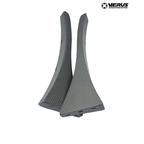 Front Splitter Endplates, Dry Carbon - FT86