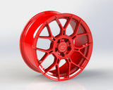 VR Forged D09 Wheel Package Subaru WRX STI 18x9.5 Brushed Red