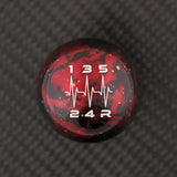 RED COSMIC SPACE - 5 SPEED HEARTBEAT ENGRAVING - NISSAN FITMENT