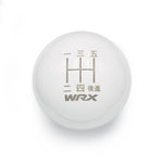 GLOSS WHITE WEIGHTED - 5 SPEED WRX ENGRAVING - 5 SPEED WRX FITMENT