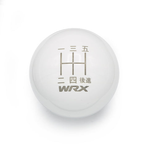 GLOSS WHITE WEIGHTED - 5 SPEED WRX ENGRAVING - 5 SPEED WRX FITMENT