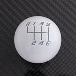 GLOSS WHITE WEIGHTED - 6 SPEED VELOCITY ENGRAVING - CRUZE FITMENT (Short Teardrop Only)