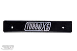 TurboXS 08-14 Subaru WRX/STi Billet Aluminum License Plate Delete Black Machined TurboXS Logo