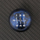 BLUE COSMIC SPACE - 6 SPEED HEARTBEAT ENGRAVING (LEFT REVERSE) - MAZDA FITMENT