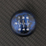 BLUE COSMIC SPACE - 6 SPEED HEARTBEAT ENGRAVING - AUDI/VW MANUAL FITMENT