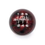 RED COSMIC SPACE - 6 SPEED HEARTBEAT ENGRAVING - AUDI/VW MANUAL FITMENT