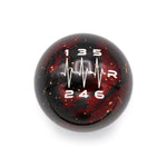 RED COSMIC SPACE - 6 SPEED HEARTBEAT ENGRAVING (REVERSE RIGHT) - MAZDA FITMENT