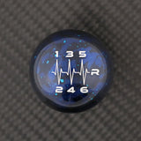 BLUE COSMIC SPACE - 6 SPEED HEARTBEAT ENGRAVING (REVERSE RIGHT) - MAZDA FITMENT