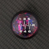 PURPLE COSMIC SPACE - 6 SPEED HEARTBEAT ENGRAVING (REVERSE RIGHT) - MAZDA FITMENT