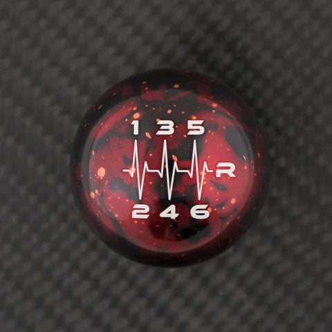 RED COSMIC SPACE - 6 SPEED HEARTBEAT ENGRAVING - NISSAN FITMENT