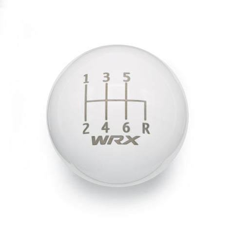 GLOSS WHITE WEIGHTED - 6 SPEED WRX ENGRAVING - 6 SPEED WRX FITMENT
