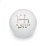 GLOSS WHITE WEIGHTED - 6 SPEED WRX JAPANESE ENGRAVING - 6 SPEED WRX FITMENT