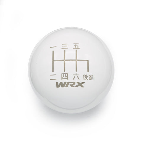 GLOSS WHITE WEIGHTED - 6 SPEED WRX JAPANESE ENGRAVING - 6 SPEED WRX FITMENT