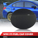 Fuel Tank Cover Cap for Subaru WRX STI 2015 2016 2017 2018 2019 2020 Dry Carbon Outer Exterior Trim I Lightweight Strong with UV-Resistant Clear Coating Updated Look