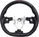 D-Shaped Steering Wheel for Subaru WRX STI 2008-2014 Models I Strong & Stylish I Easy to Install I Steering Wheel Replacement I Designed to Fit Perfectly I Size:350mm