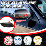 Mirror Cover Cap for SUBARU WRX STI 2008-2014 USDM Dry Carbon Decorative I NO Turn Signal Light I Lightweight Strong with UV-Resistant Clear Coating Perfect for an Aggressive Updated Look