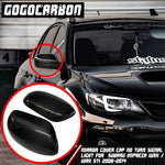 Mirror Cover Cap for SUBARU WRX STI 2008-2014 USDM Dry Carbon Decorative I NO Turn Signal Light I Lightweight Strong with UV-Resistant Clear Coating Perfect for an Aggressive Updated Look