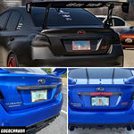 Rear Tailgate Trunk Lid Garnish Trim Fit for Subaru WRX STI 2015-2020 Sedan Real Dry Carbon Fiber I Exterior Lightweight Strong with UV-Resistant Clear Coating