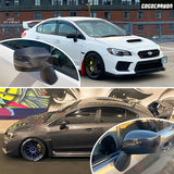 Mirror Cover Cap Dry Carbon for Turning Signal LED Light Version I Compatible for SUBARU WRX/WRX STI 2015-2020 Decorative Trim I Lightweight Strong with U-Resistant Clear Coating