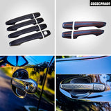Door Handle Scratch Protector Compatible for Subaru WRX STI 2015-2020 Dry Carbon Fiber Lightweight Strong with U-Resistant Clear Coating