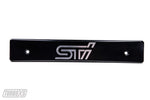 TurboXS 15-17 Subaru WRX/STi Billet Aluminum License Plate Delete Black Machined STi Logo