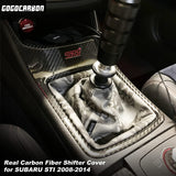 GOGOCARBON Shift Surround Cover Cap (Manual Transmission) Compatible for STI SUBARU 2008-2014 SEDAN Hatchback I 3K Real Dry Carbon Fiber with U-Resistant Clear Coating