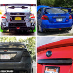 Rear Tailgate Trunk Lid Garnish Trim Fit for Subaru WRX STI 2015-2020 Sedan Real Dry Carbon Fiber I Exterior Lightweight Strong with UV-Resistant Clear Coating