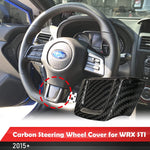 Steering Wheel Trim I Replacement Decorative Cover for Subaru WRX STI 2015-2020 Models I Lightweight Strong with UV-Resistant Clear Coating I Perfect for an Aggressive Updated Look