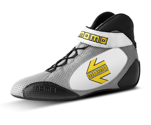 MOMO GT Pro Racing Shoe Grey/White Size 43