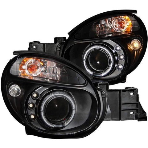 ANZO Projector Headlights w/ Halo Black Subaru WRX / Impreza 2002-2003