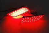 CS9735RS/1C - CHARGE SPEED JDM SPEC CLEAR LED REAR REFLECTOR FOR SUBARU VEHICHES (PAIR)